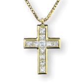 RICH CROSS NECKLACE